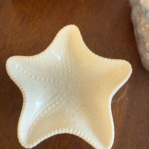 Starfish Jewelry Dish - Cream